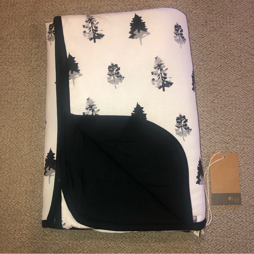 KYTE BABY Toddler Blanket - Black & White Trees